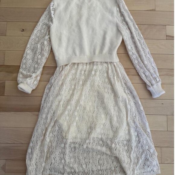 Elegant cream-white maxi dress - Picture 8 of 8